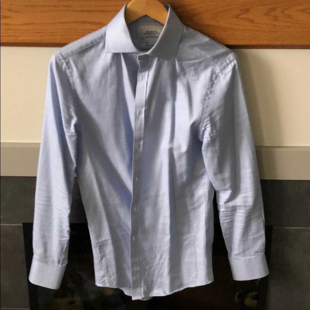 Charles Tywhitt Blue dress shirt extra slim fit